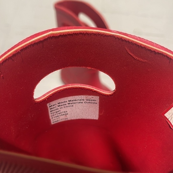 Hunter For Target Wellies Red Waterproof Rain Boots Size 3 - Picture 6 of 7